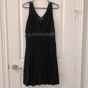 Black Sleeveless Flowy Dress with Jewels